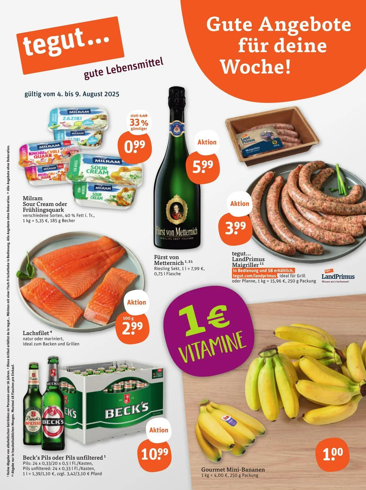 Tegut Aktueller Prospekt von 28. Juli bis 3. August 2025 - Prospekt seite 3