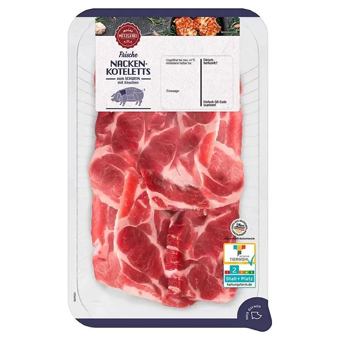 MEINE METZGEREI Schweinekoteletts 0,7 kg, Nackenkotelett