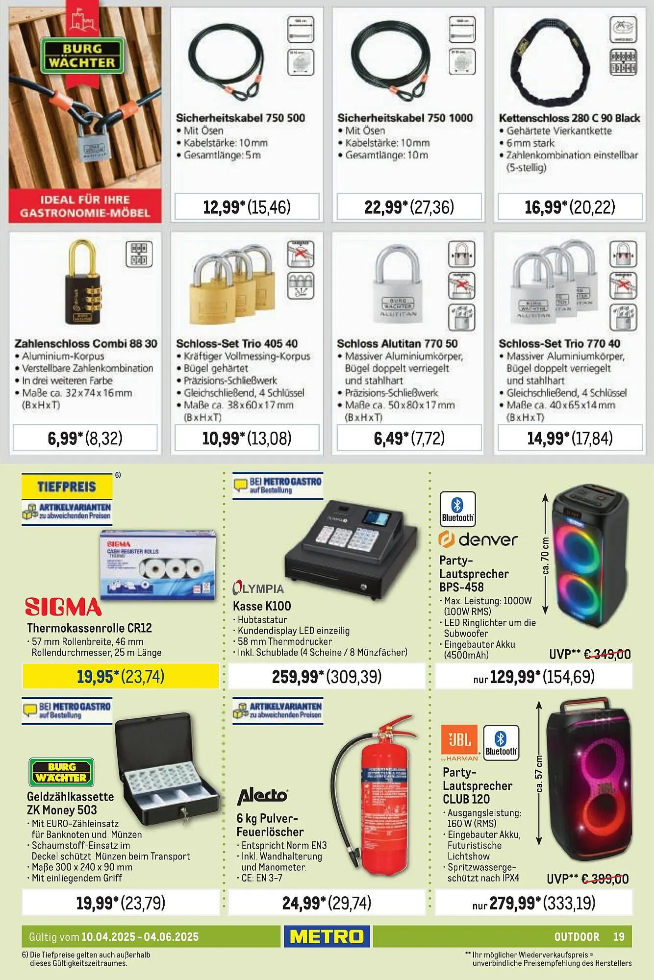 METRO Prospekt von 10. April bis 6. Juni 2025 - Prospekt seite 19