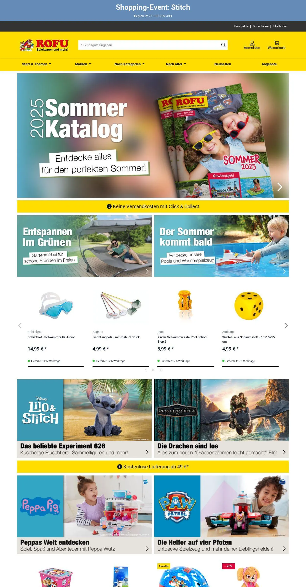 ROFU Kinderland Aktueller Prospekt von 19. Mai bis 28. Mai 2025 - Prospekt seite 1