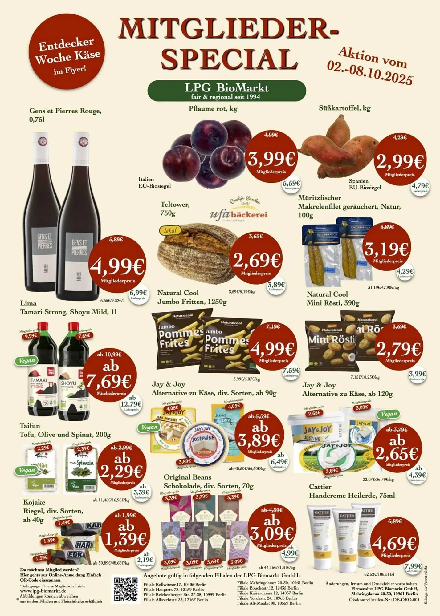 LPG Biomarkt Prospekt von 2. Oktober bis 8. Oktober 2025 - Prospekt seite 1