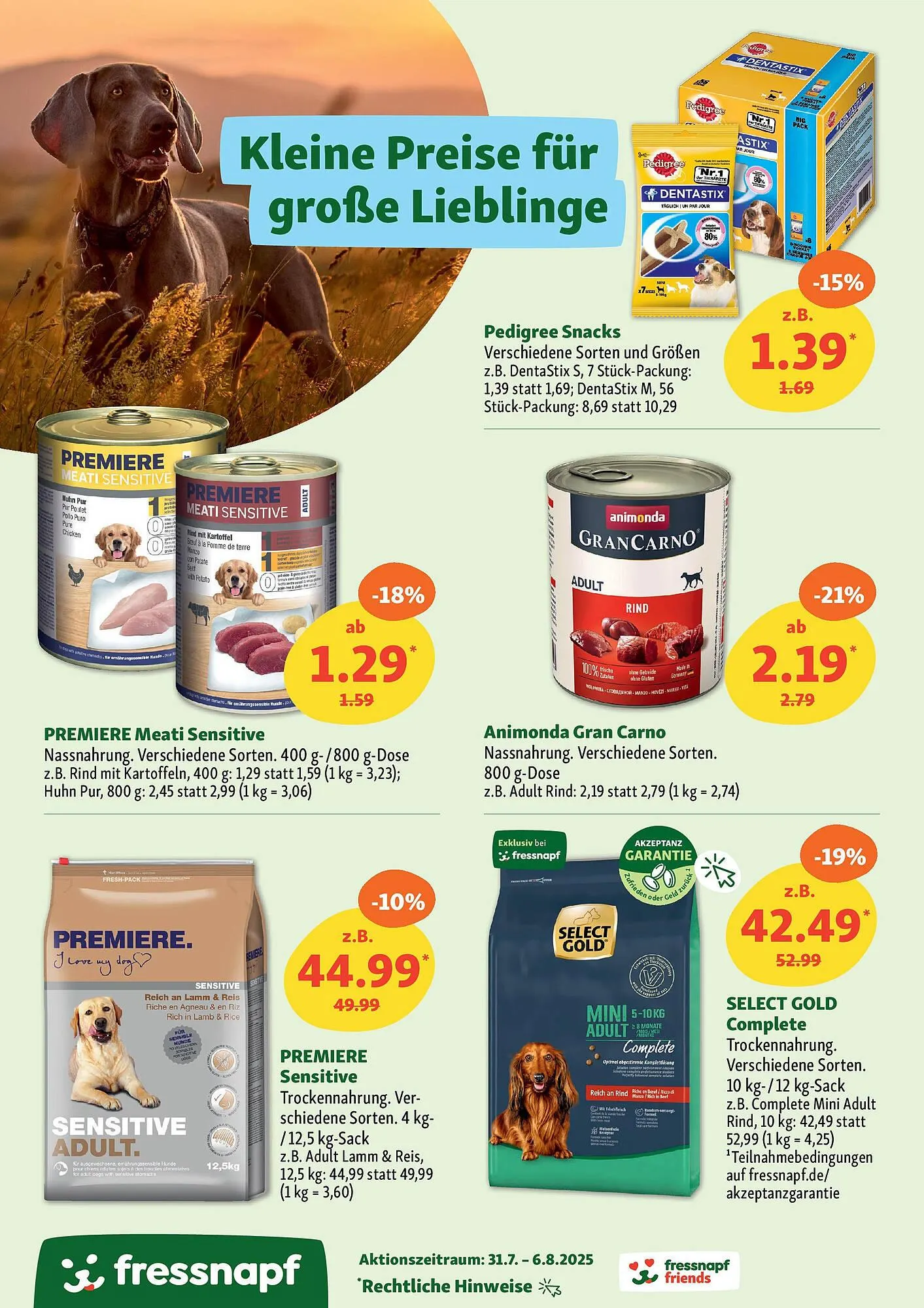 Fressnapf Prospekt von 30. Juli bis 6. August 2025 - Prospekt seite 13