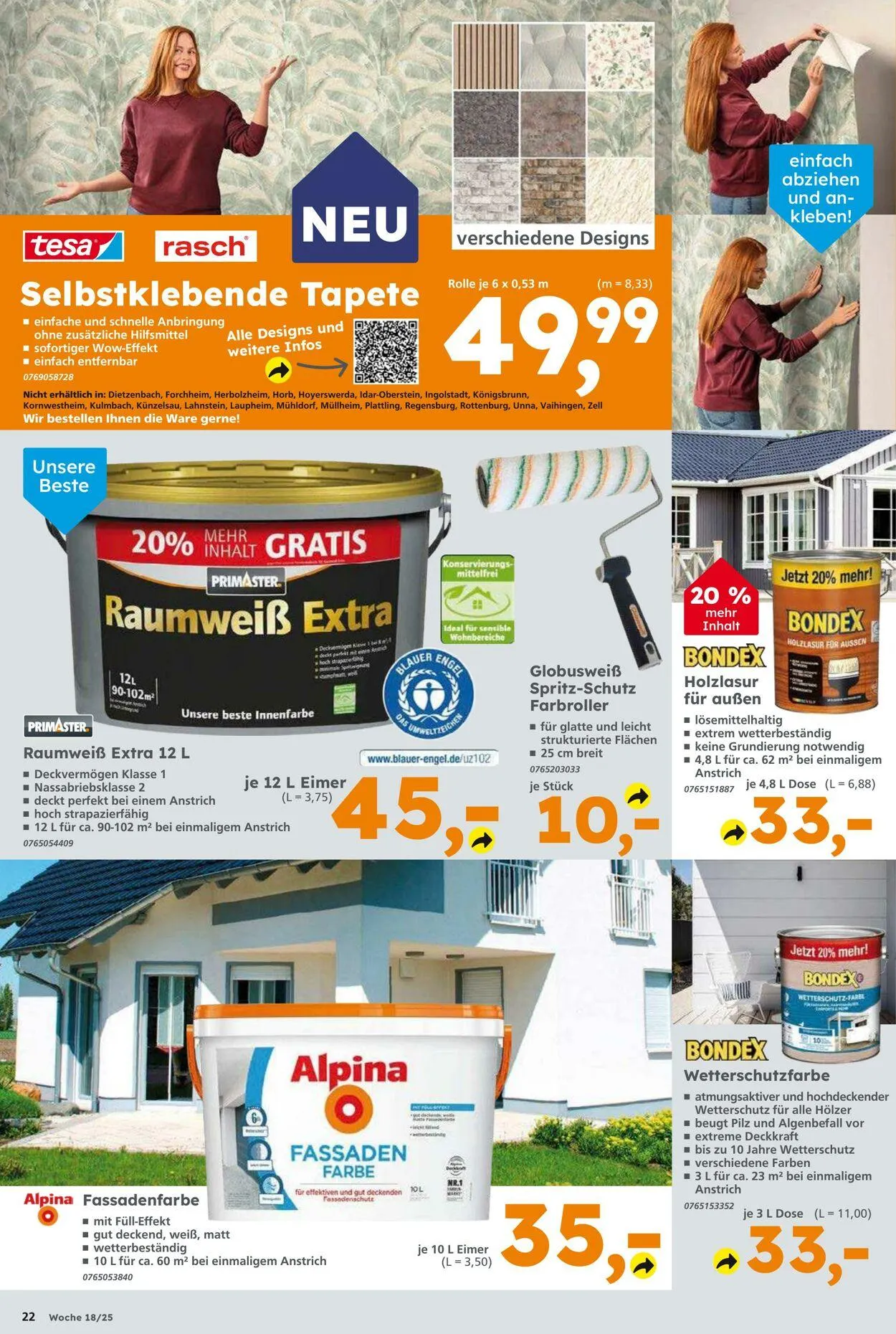 Globus Baumarkt Aktueller Prospekt von 27. April bis 3. Mai 2025 - Prospekt seite 22