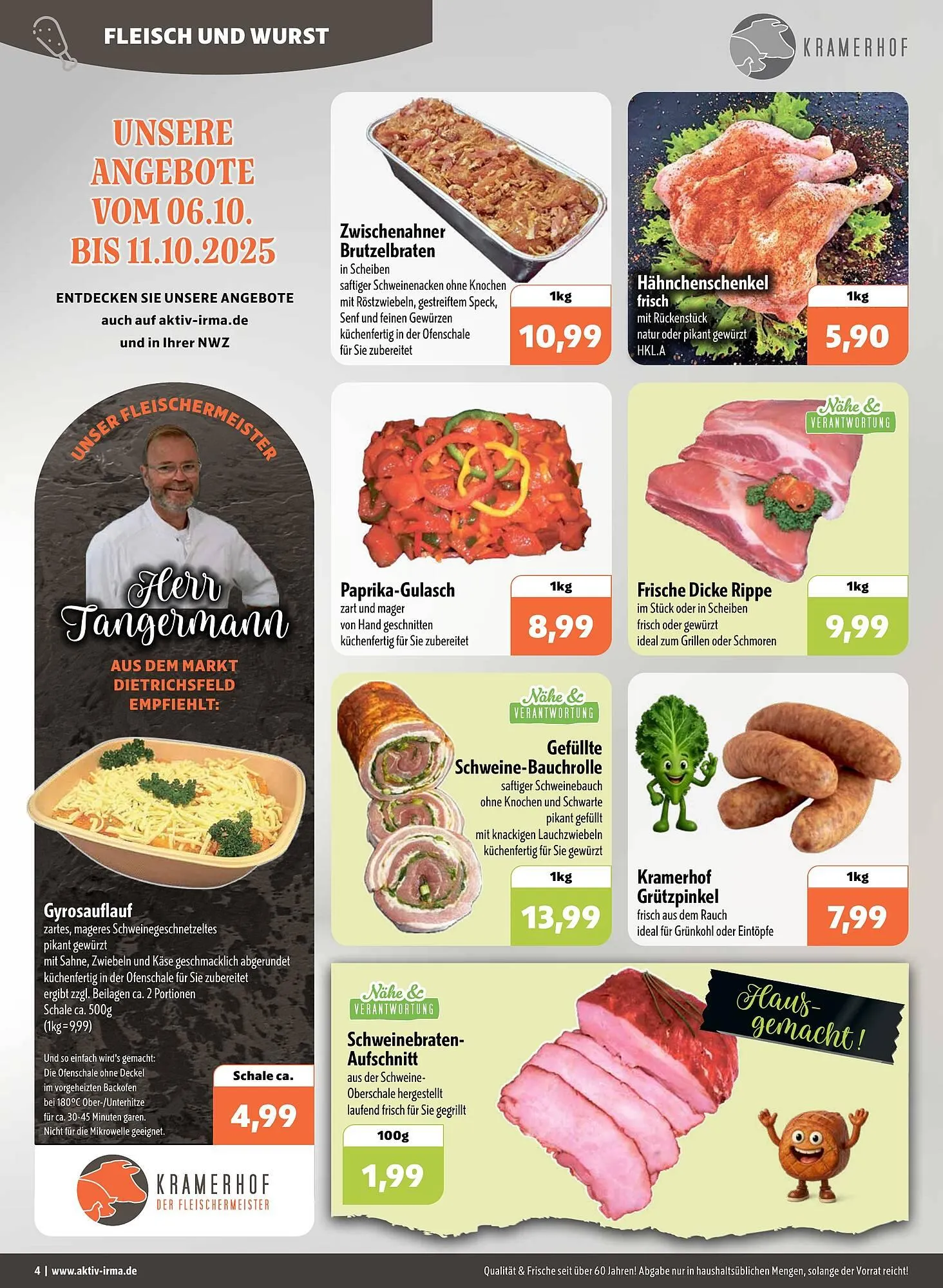 Aktiv Irma Prospekt von 6. Oktober bis 11. Oktober 2025 - Prospekt seite 4