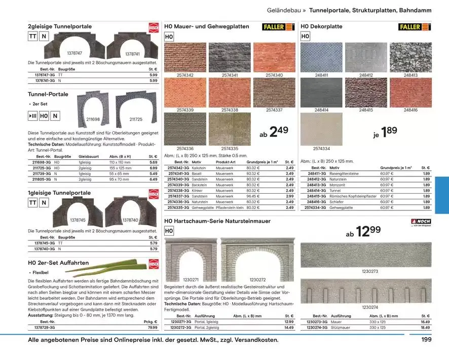 Modellbahn Katalog von 29. Oktober bis 31. Dezember 2025 - Prospekt seite 201