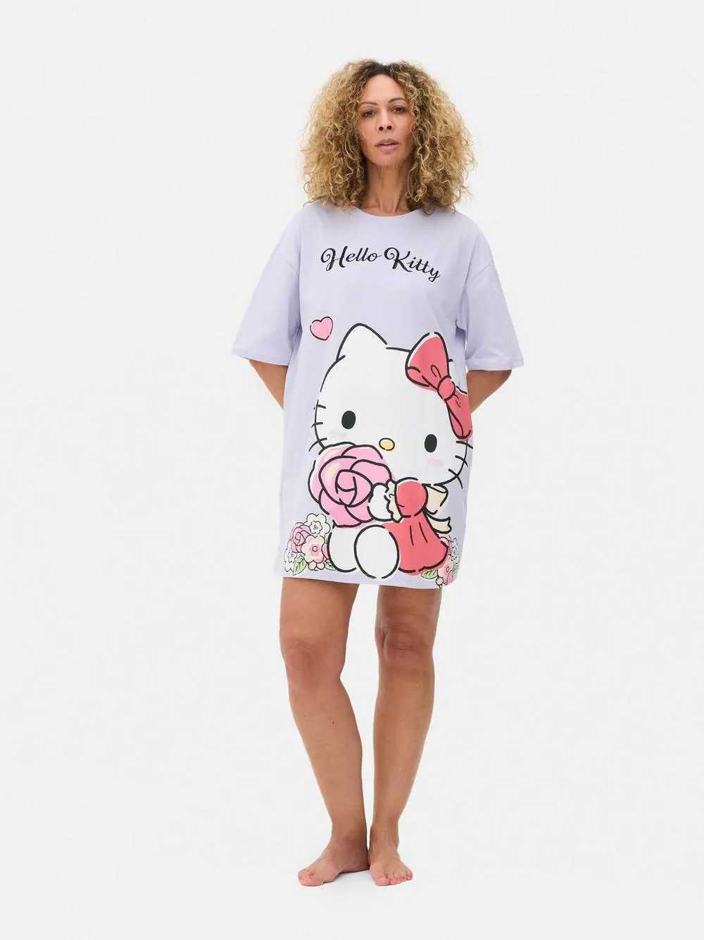 „Hello Kitty“ Nachthemd im Oversized-Look