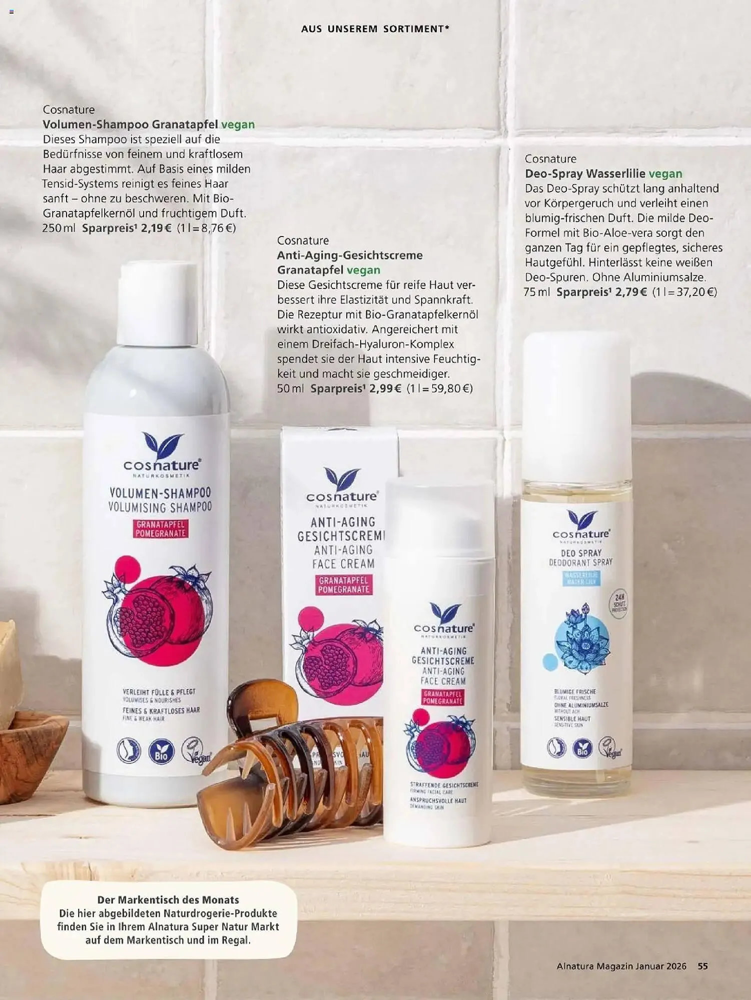 Alnatura Prospekt von 1. Januar bis 31. Januar 2026 - Prospekt seite 55