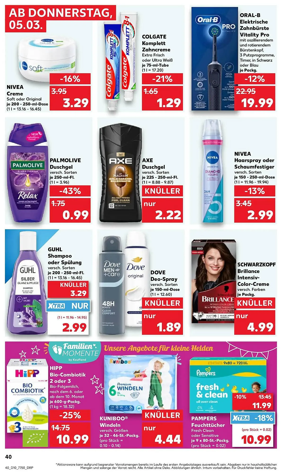 Kaufland Prospekt von 5. März bis 11. März 2026 - Prospekt seite 40