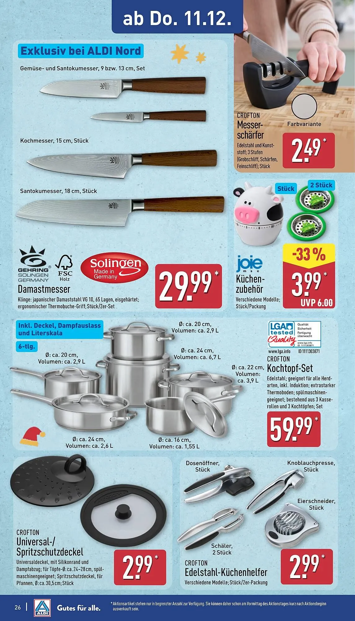 Aldi Nord Prospekt von 8. Dezember bis 13. Dezember 2025 - Prospekt seite 26