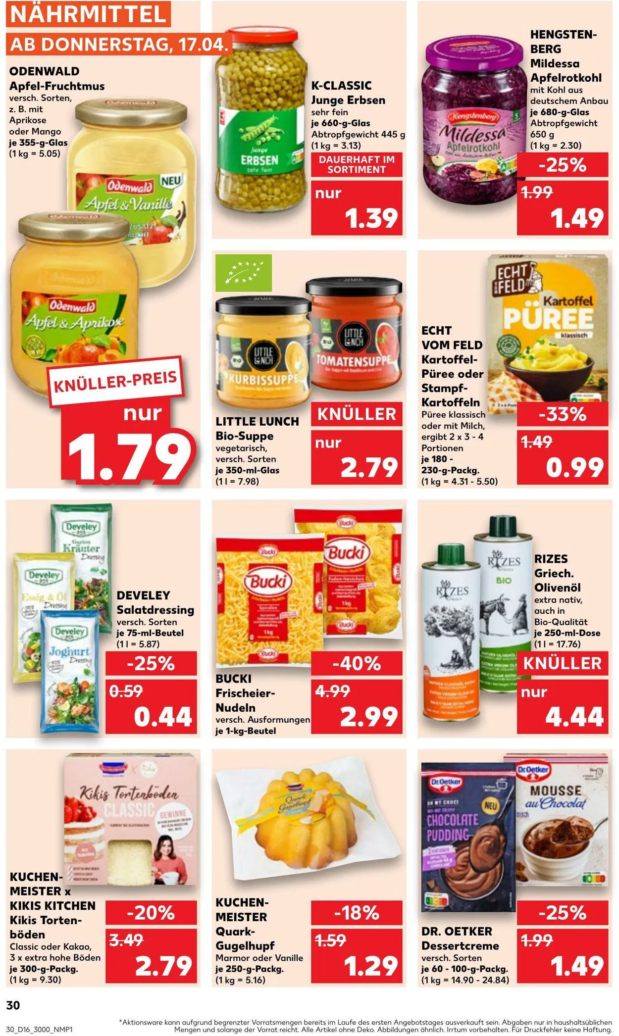 Kaufland - Bergen von 17. April bis 23. April 2025 - Prospekt seite 30
