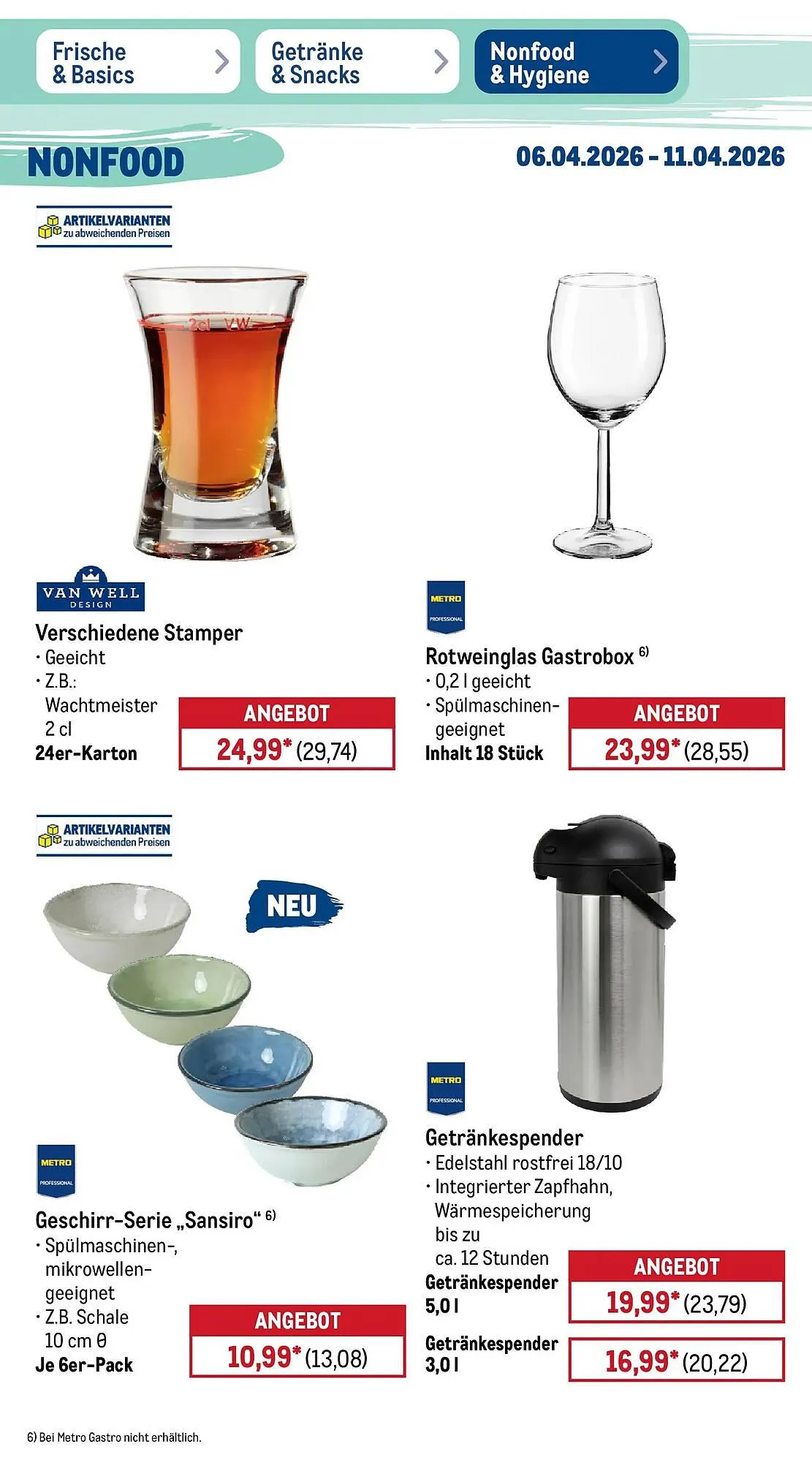 METRO Prospekt von 5. April bis 11. April 2026 - Prospekt seite 48
