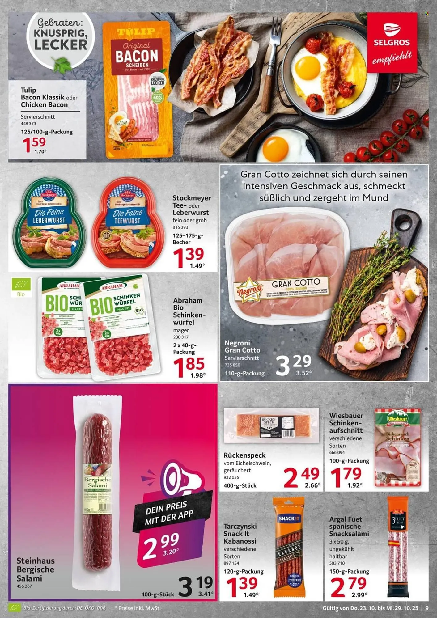 Selgros Prospekt von 23. Oktober bis 29. Oktober 2025 - Prospekt seite 9
