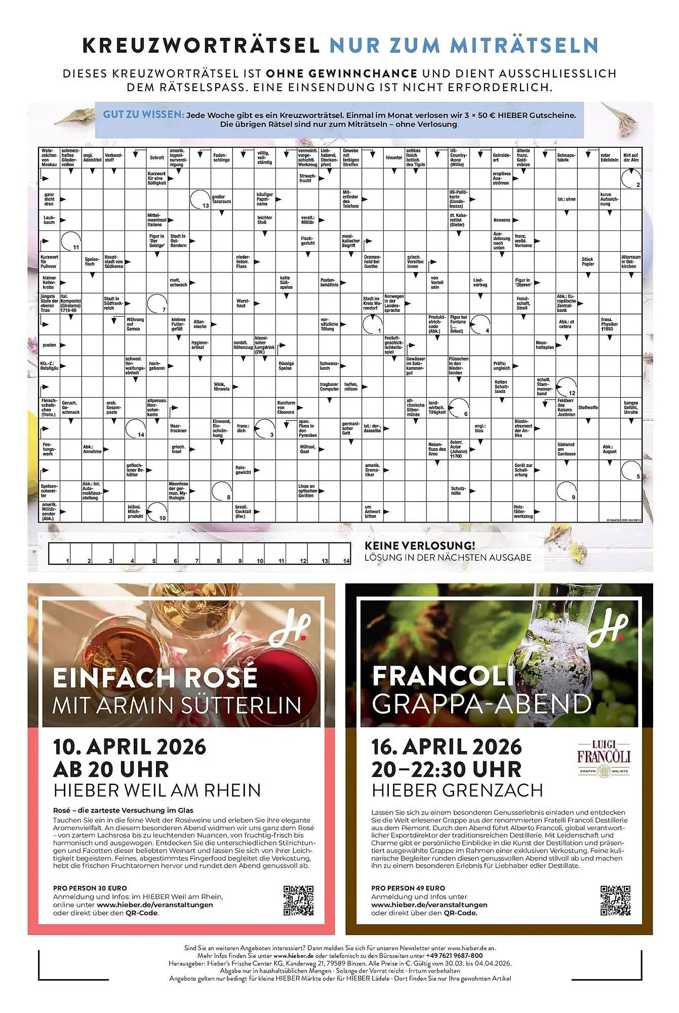 Hieber's Frische Center Prospekt von 29. März bis 4. April 2026 - Prospekt seite 16