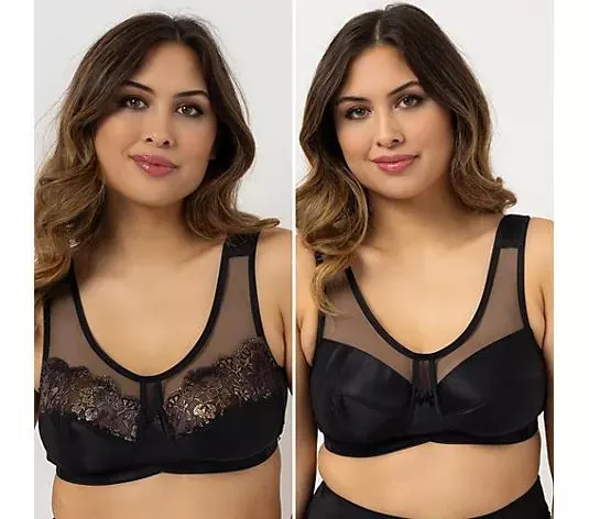 LITTLE ROSE 2 Entlastungs-BHs Mikrofasermischung Passform Lady Metallic-Details