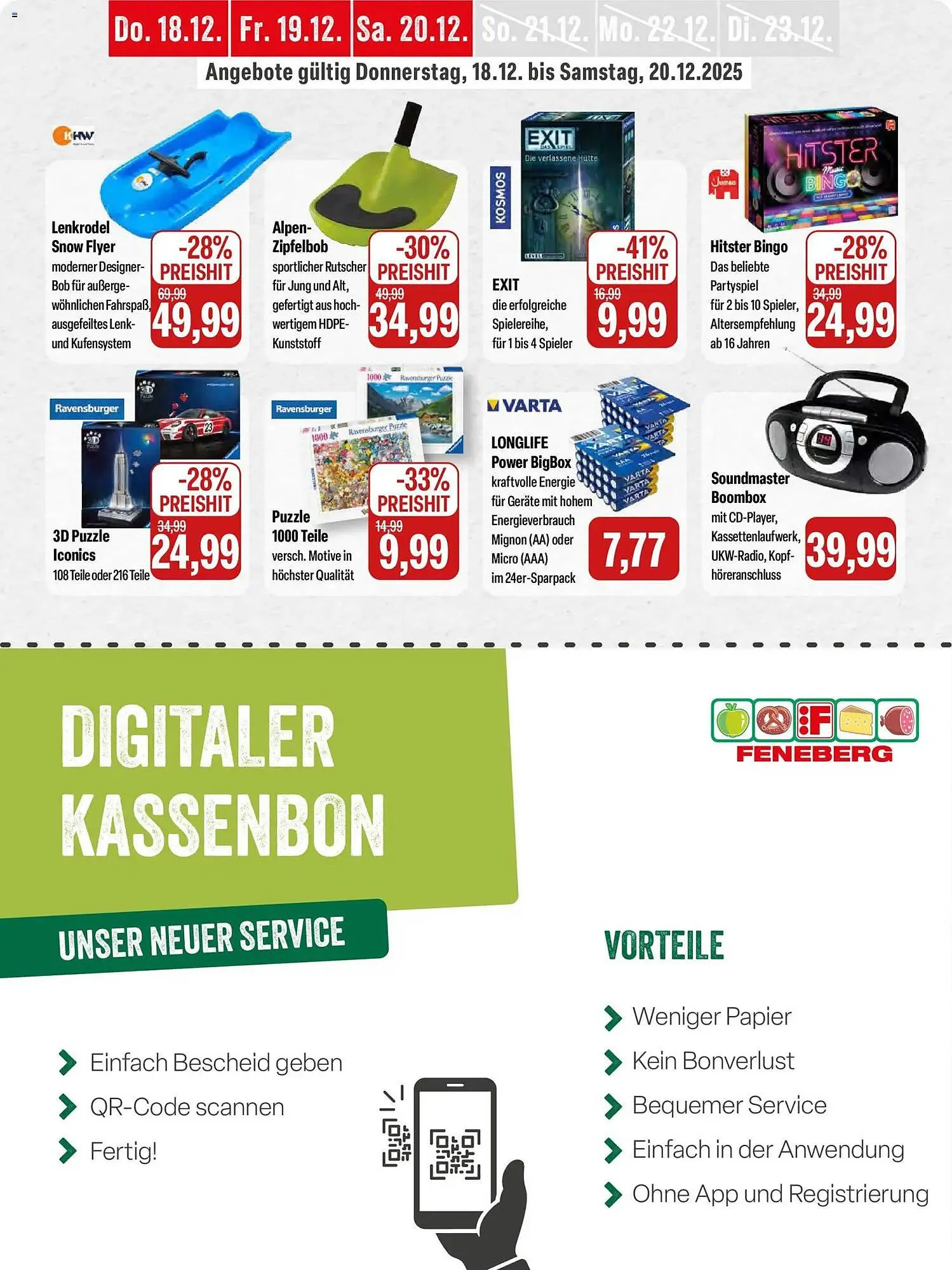 Feneberg Prospekt von 18. Dezember bis 20. Dezember 2025 - Prospekt seite 15