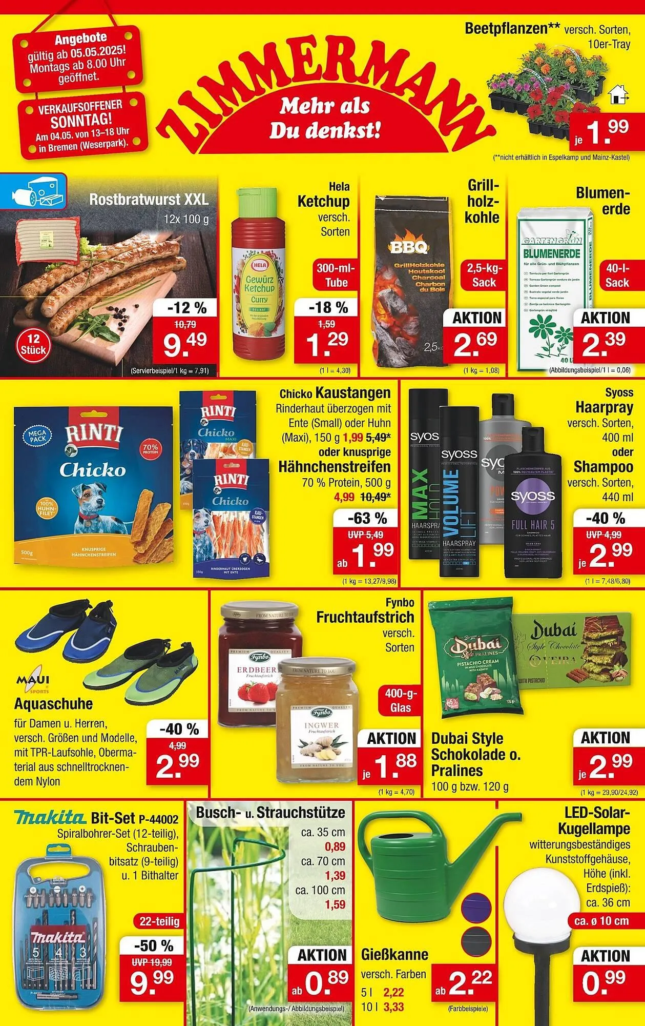 Zimmermann Prospekt von 5. Mai bis 10. Mai 2025 - Prospekt seite 1