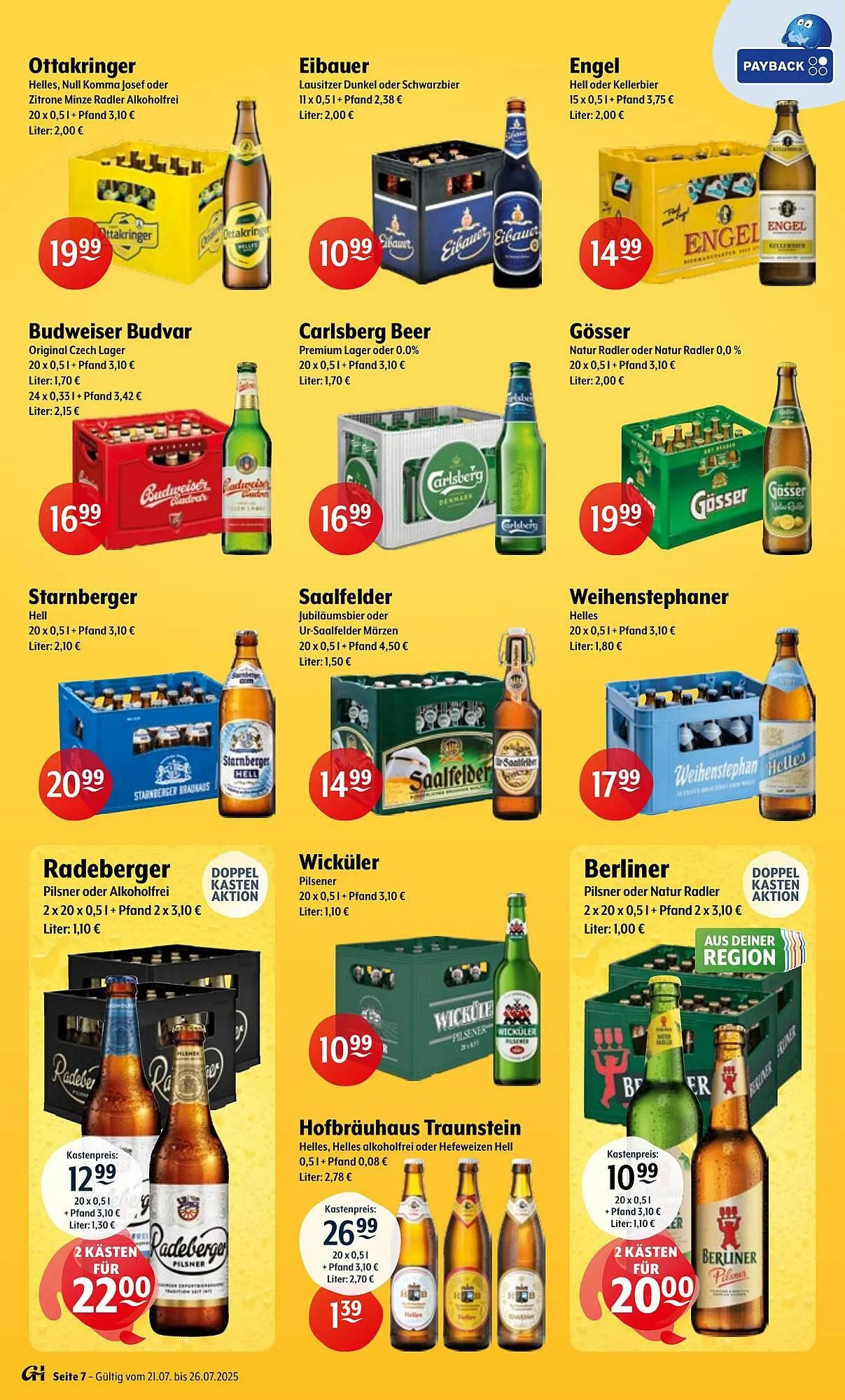 Getränke Hoffmann Prospekt von 21. Juli bis 26. Juli 2025 - Prospekt seite 7