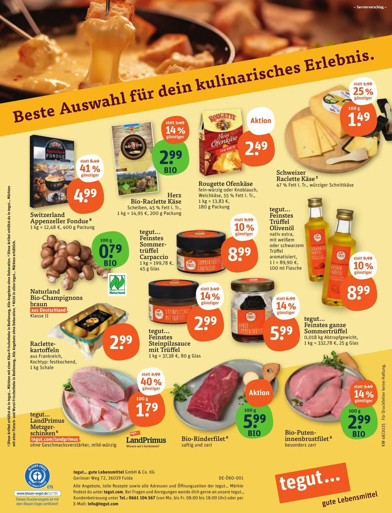 Tegut Aktueller Prospekt von 17. November bis 23. November 2025 - Prospekt seite 23