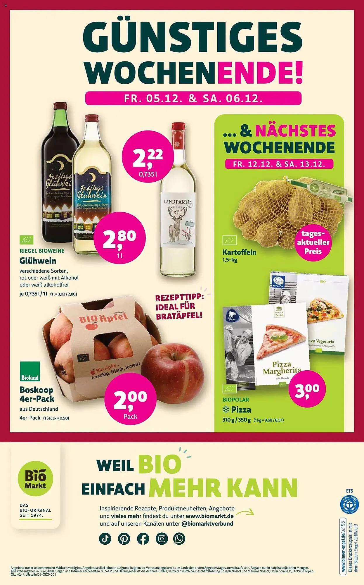 Biomarkt Prospekt von 3. Dezember bis 16. Dezember 2025 - Prospekt seite 12
