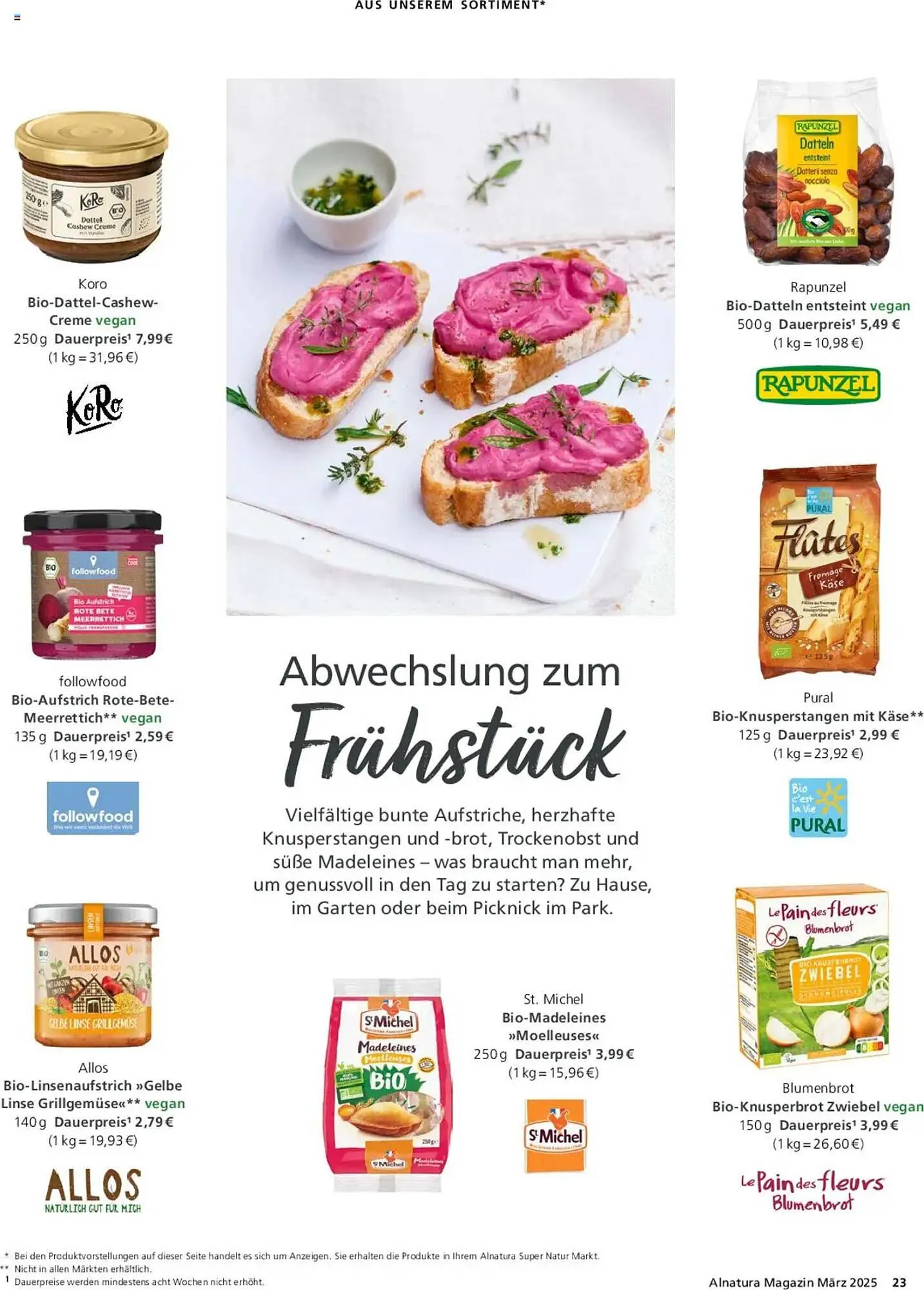 Alnatura Prospekt von 1. März bis 31. März 2025 - Prospekt seite 23