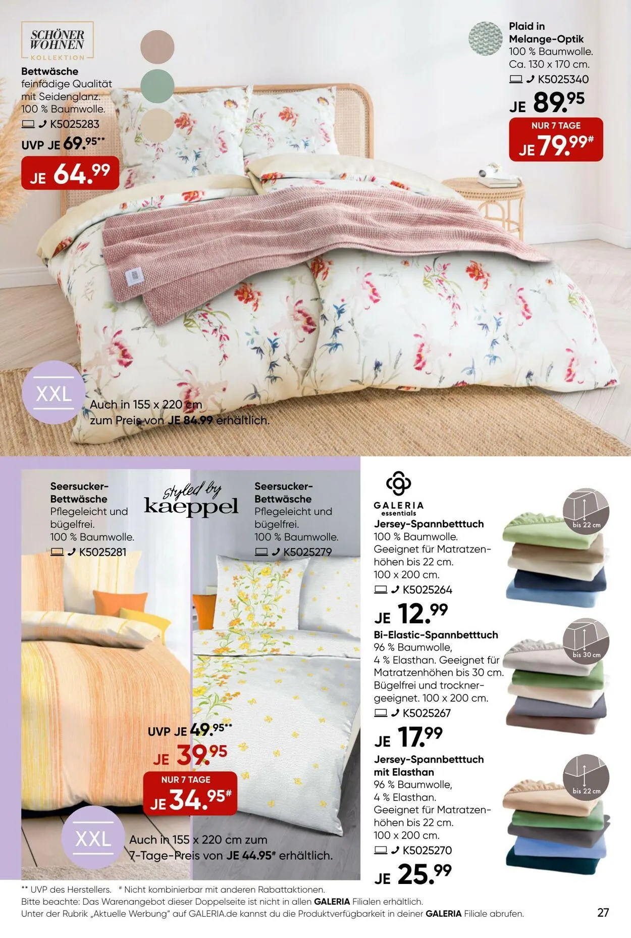 GALERIA Kaufhof Aktueller Prospekt von 19. März bis 25. März 2025 - Prospekt seite 27