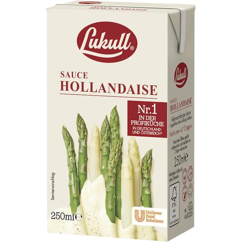 Lukull Sauce Hollandaise 52% Fett ,244g (250 ml)
