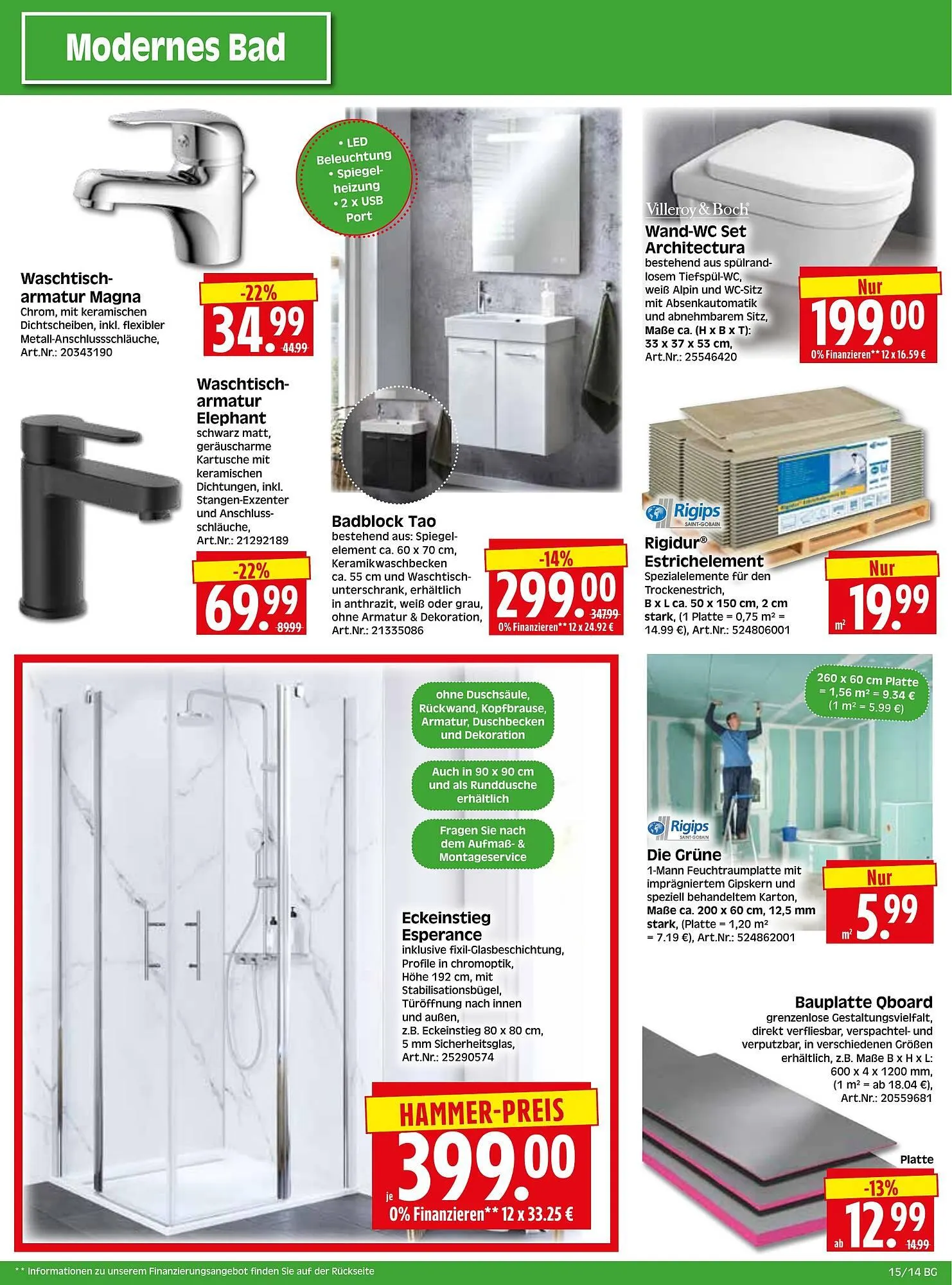 Herkules Baumarkt Prospekt von 7. April bis 12. April 2025 - Prospekt seite 14