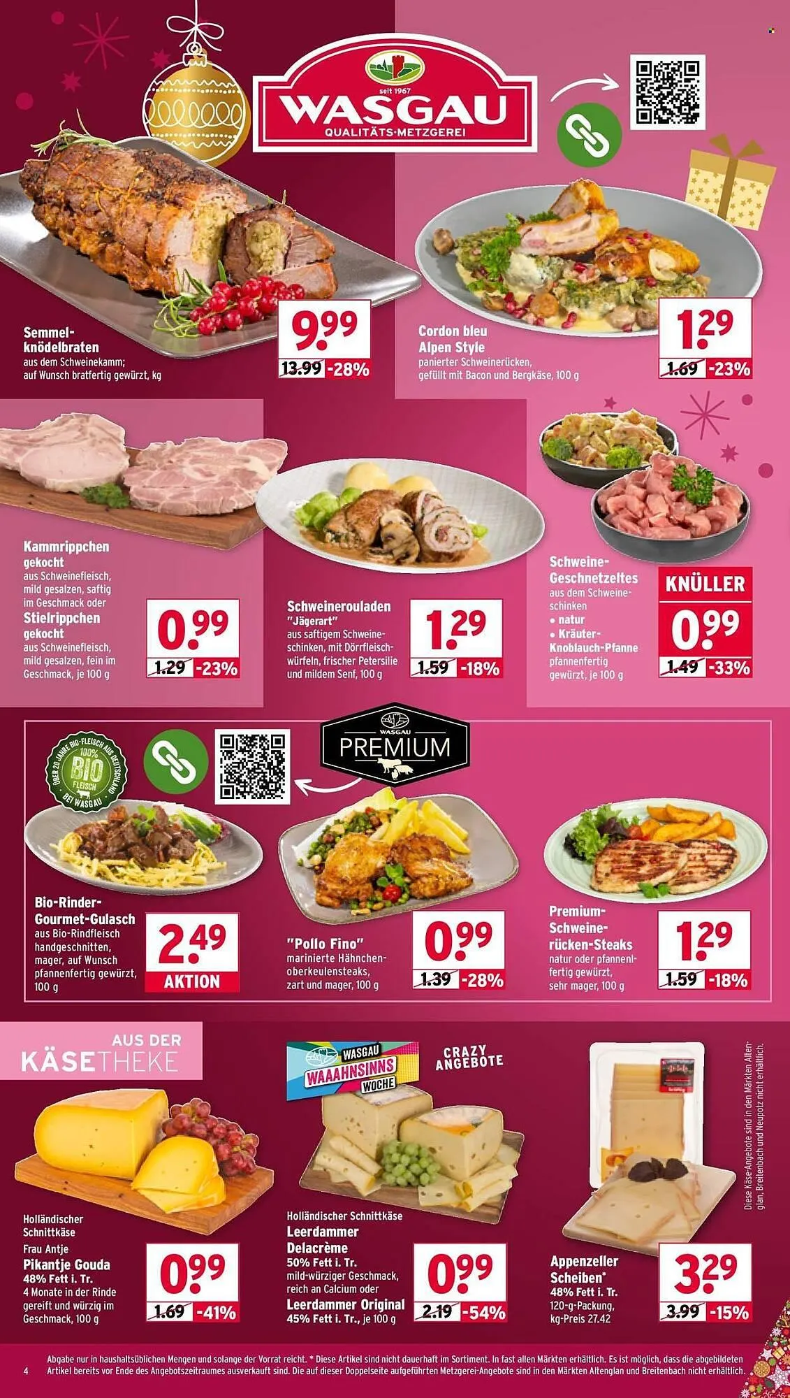 Wasgau Prospekt von 1. Dezember bis 6. Dezember 2025 - Prospekt seite 4