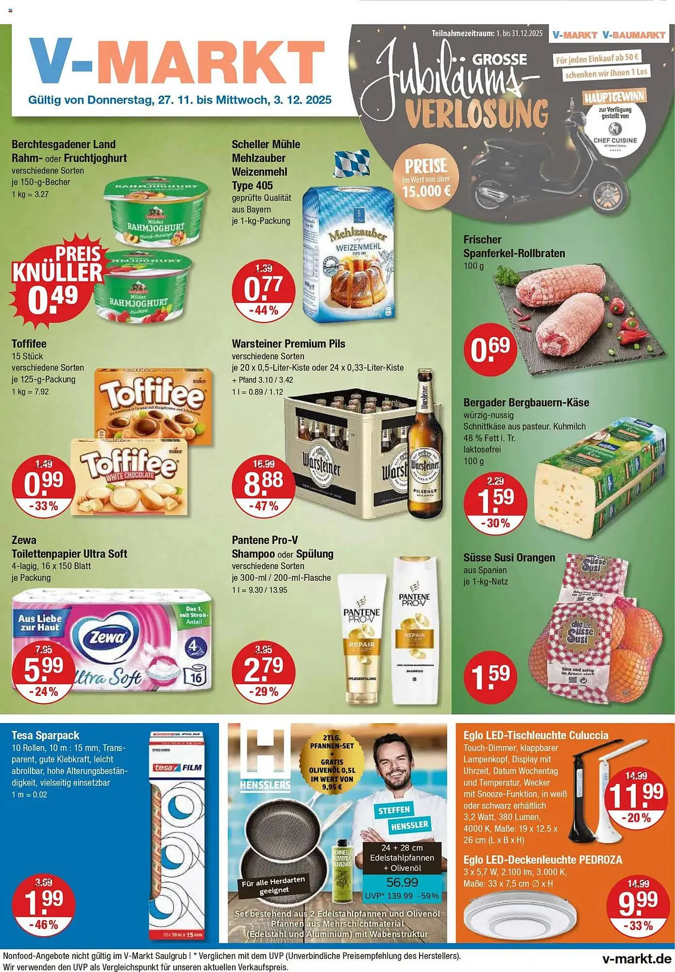 V Markt Prospekt von 27. November bis 3. Dezember 2025 - Prospekt seite 1