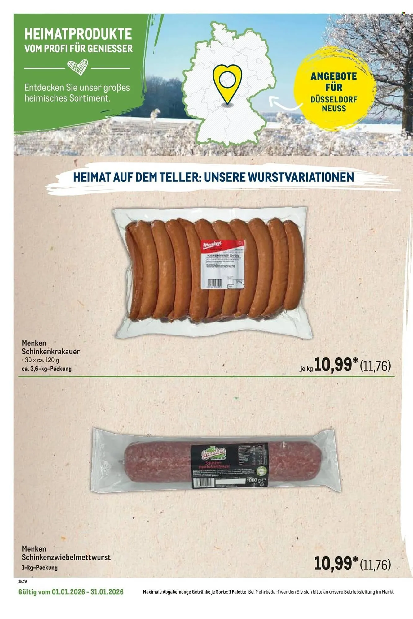 METRO Prospekt von 1. Januar bis 31. Januar 2026 - Prospekt seite 70