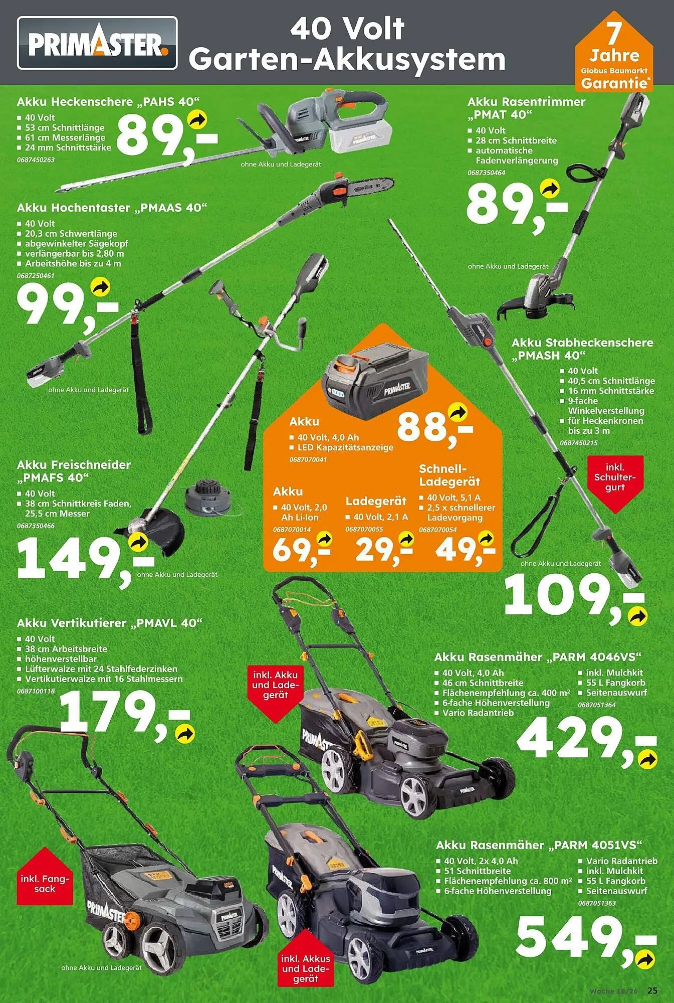 Globus Baumarkt Prospekt von 26. April bis 2. Mai 2026 - Prospekt seite 25