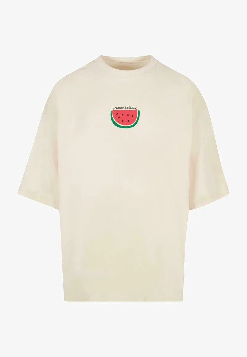 SUMMER - SUMMERTIME HUGE - Camiseta estampada - whitesand