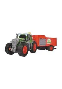 DICKIE TOYS Fendt Farm Traktor mit Anhänger, Licht, Sound