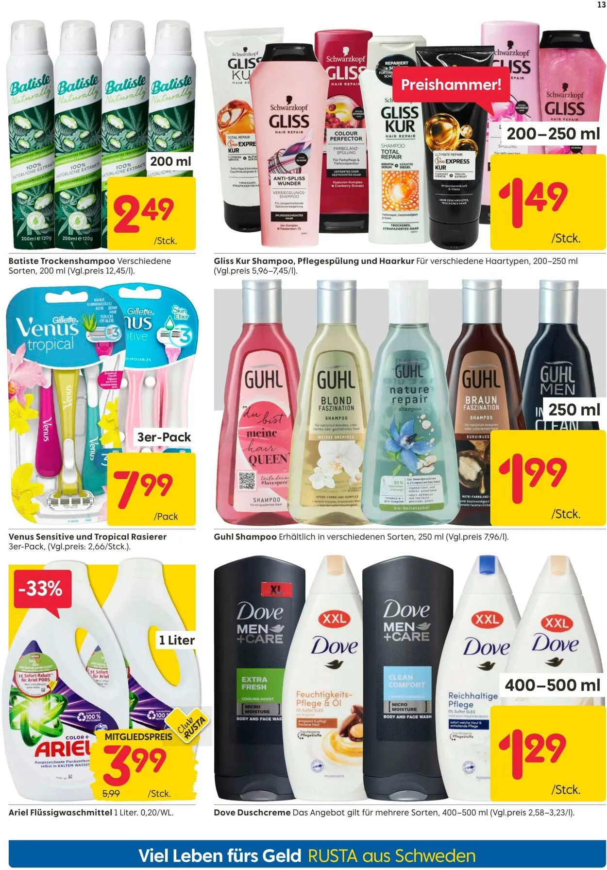 Rusta von 2. Juni bis 16. Juni 2025 - Prospekt seite 13