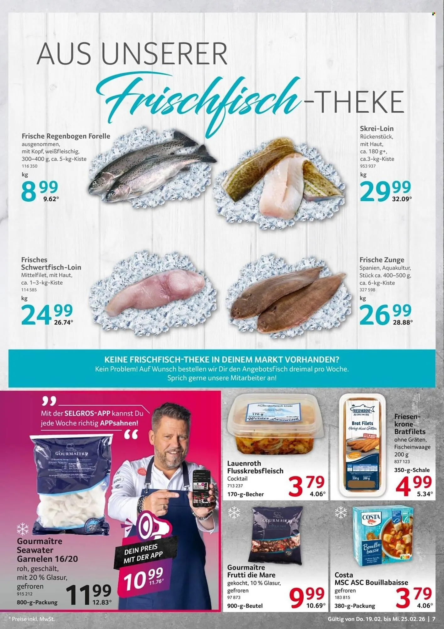 Selgros Prospekt von 19. Februar bis 25. Februar 2026 - Prospekt seite 7