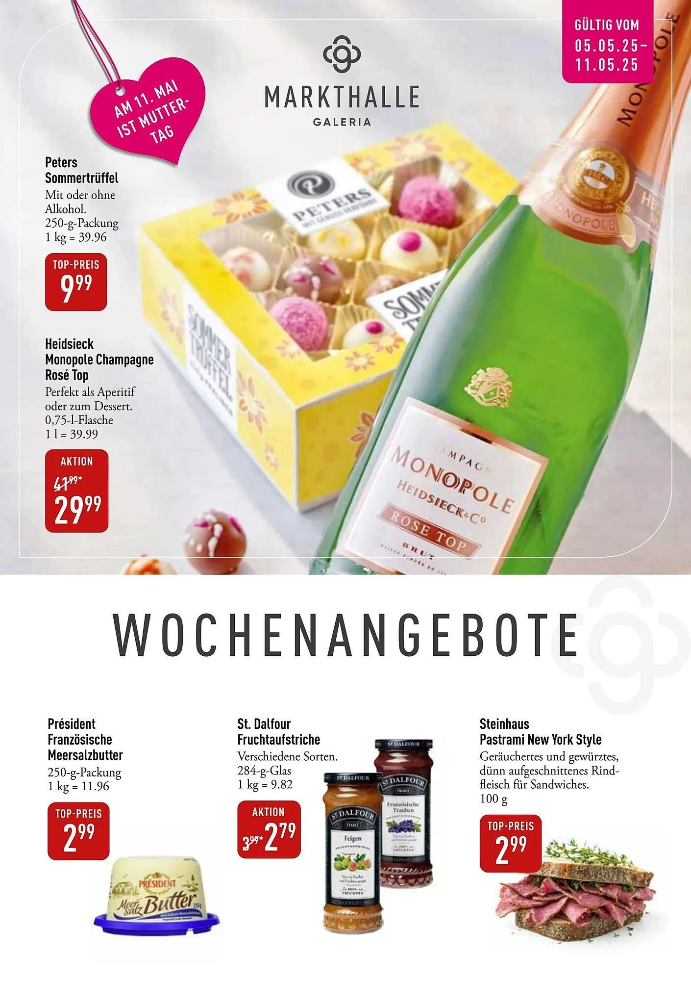 Galeria Markthalle Prospekt von 5. Mai bis 12. Mai 2025 - Prospekt seite 1