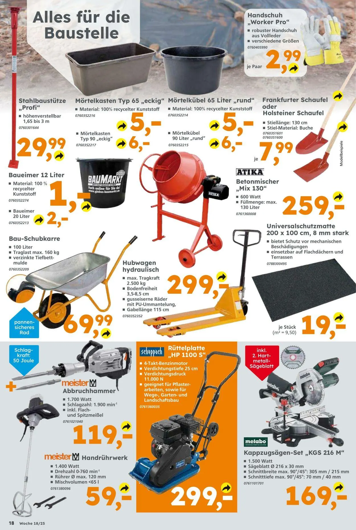 Globus Baumarkt Aktueller Prospekt von 27. April bis 3. Mai 2025 - Prospekt seite 18