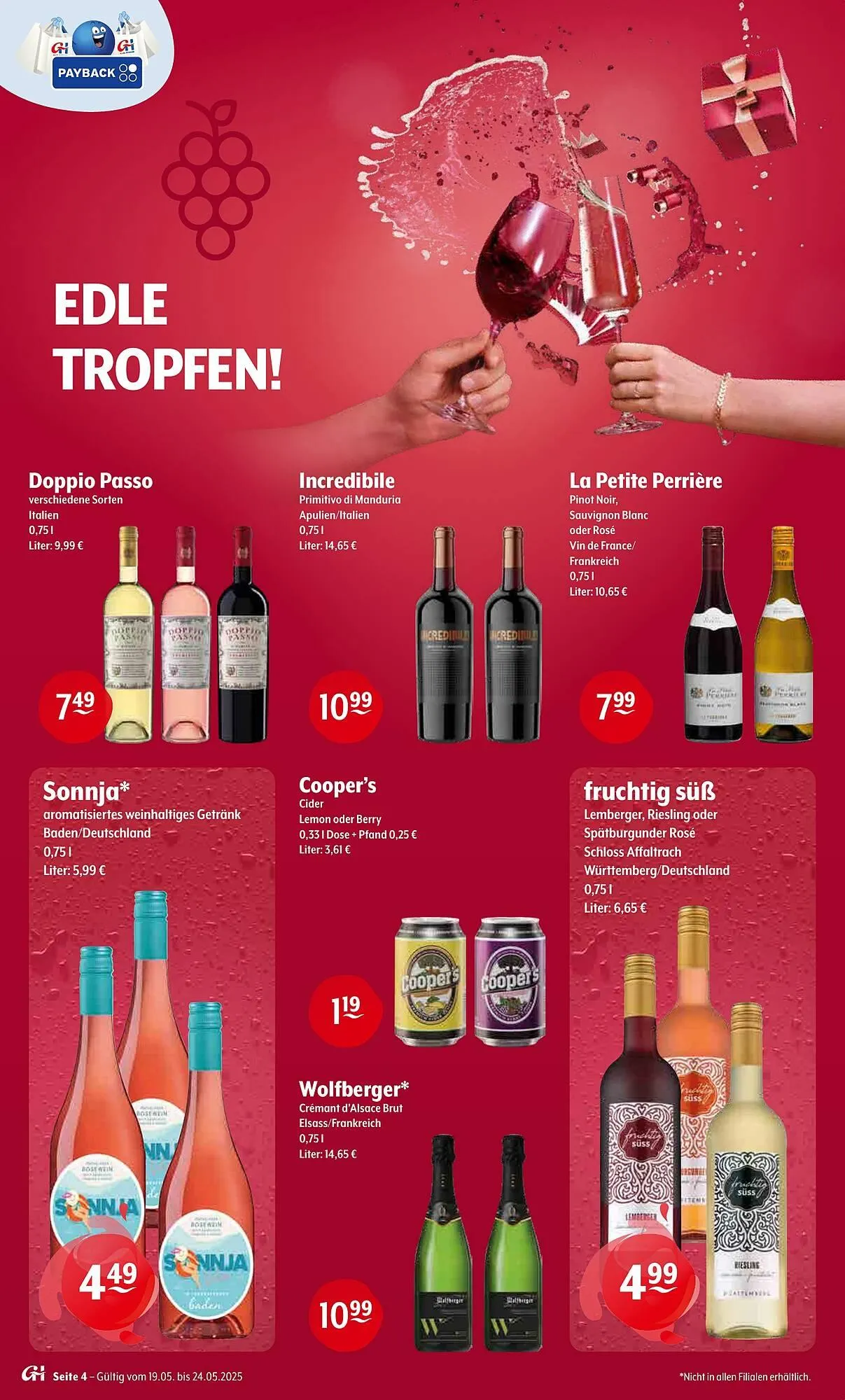 Getränke Hoffmann Prospekt von 19. Mai bis 24. Mai 2025 - Prospekt seite 4