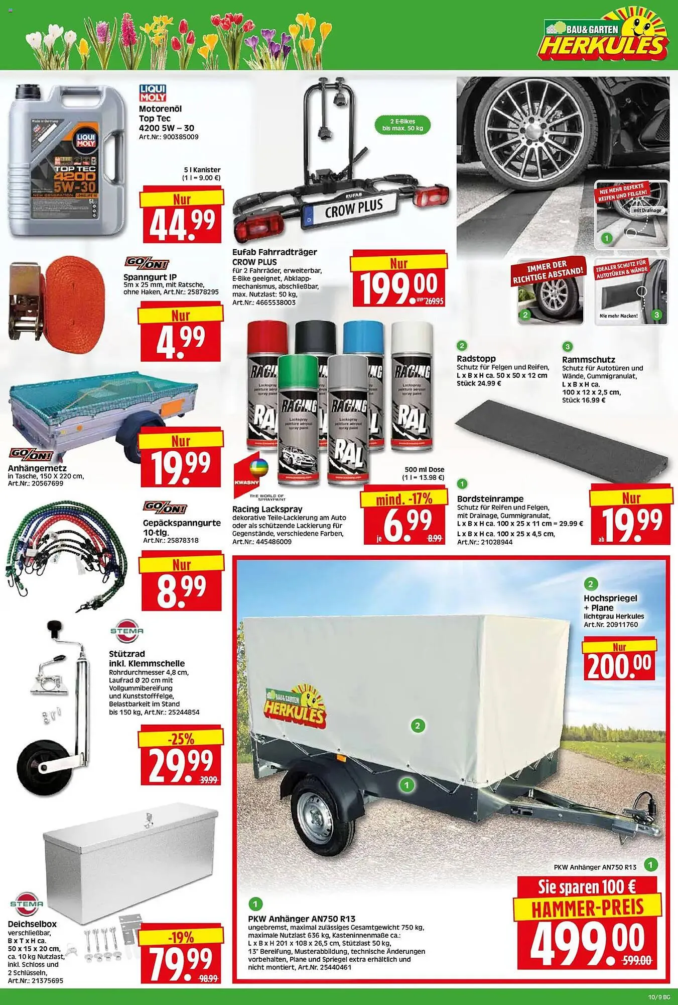 Herkules Baumarkt Prospekt von 2. März bis 7. März 2026 - Prospekt seite 9