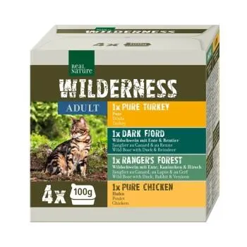 REAL NATURE Wilderness Adult 4x100 g Multipack 1
