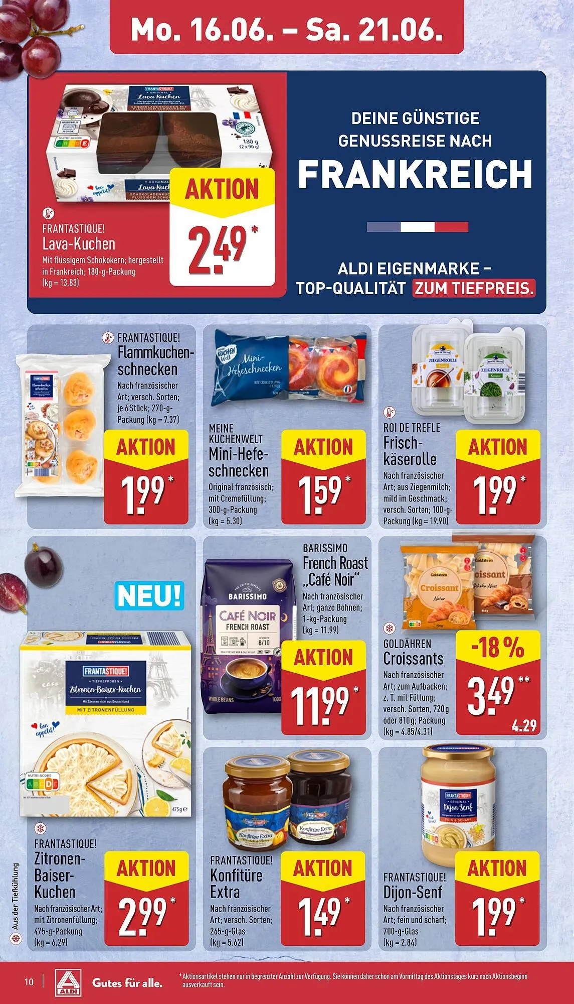 Aldi Nord Prospekt von 16. Juni bis 21. Juni 2025 - Prospekt seite 10