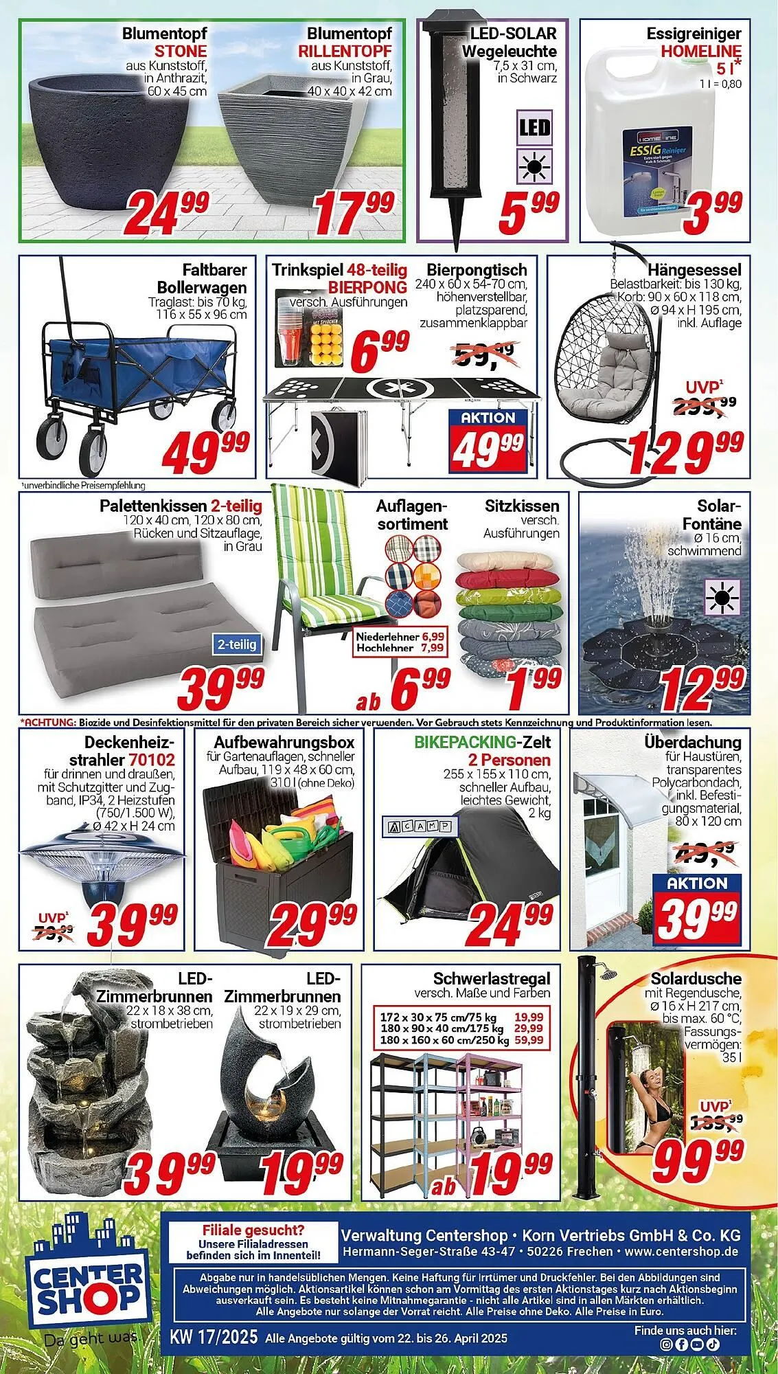 CENTERSHOP Prospekt von 21. April bis 27. April 2025 - Prospekt seite 16