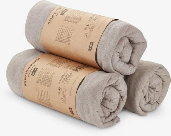 Jersey Fitted sheet JANNE Double/King grey