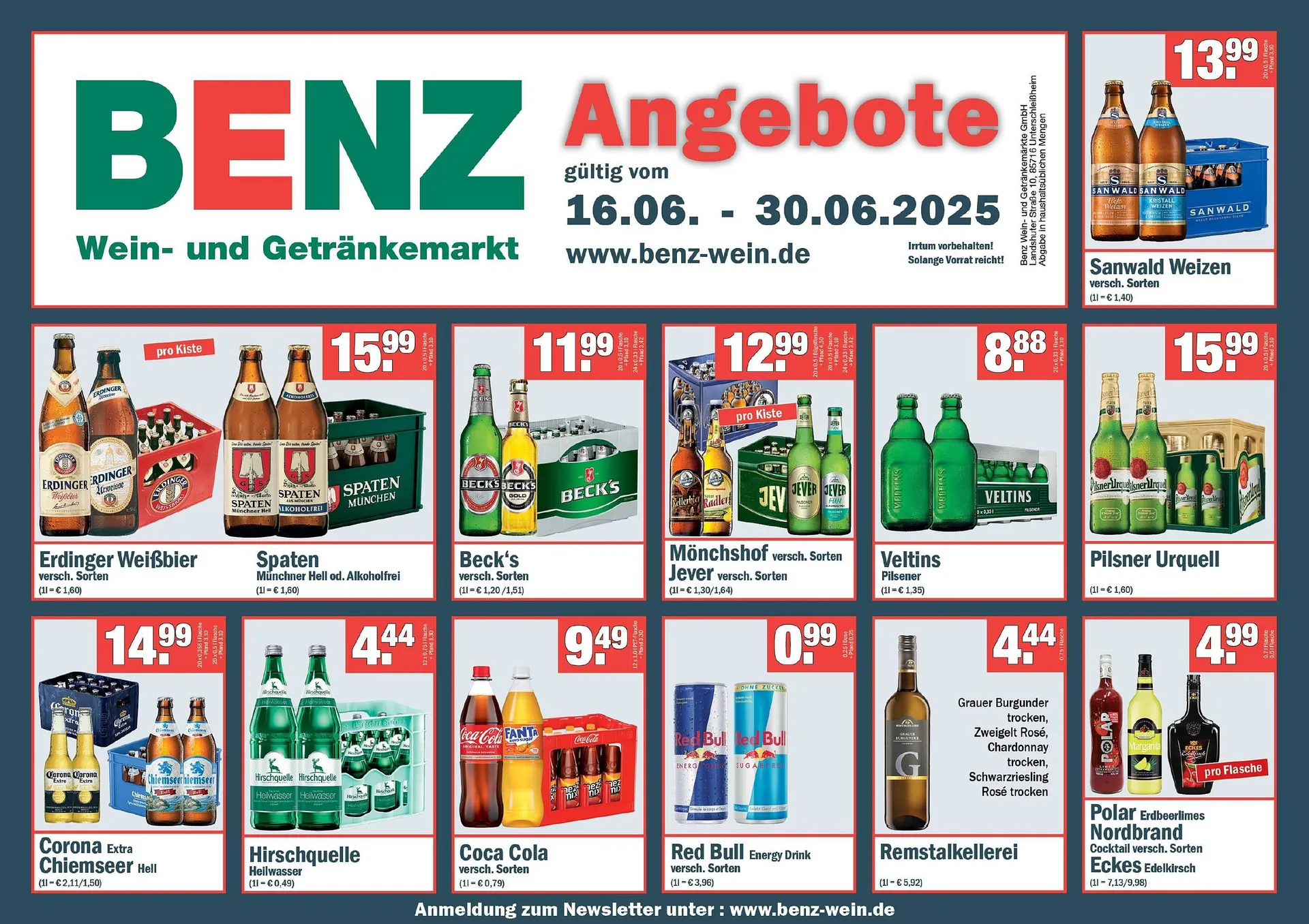 Benz Getränke Prospekt - 1