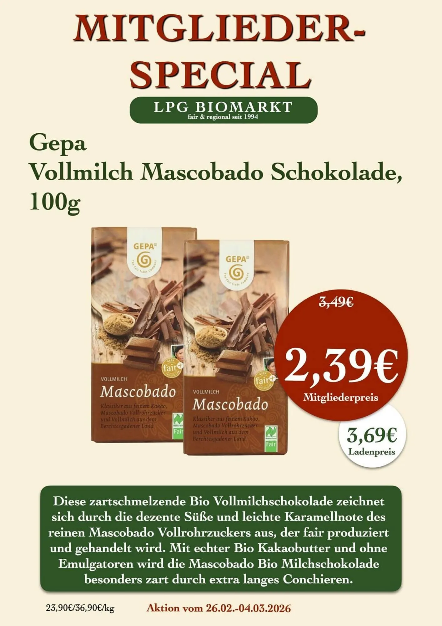 LPG Biomarkt Prospekt von 26. Februar bis 4. März 2026 - Prospekt seite 10