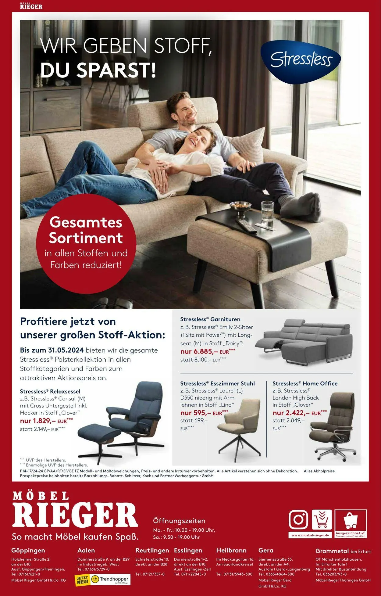 Möbel Rieger Aktueller Prospekt von 19. November bis 3. Dezember 2025 - Prospekt seite 24