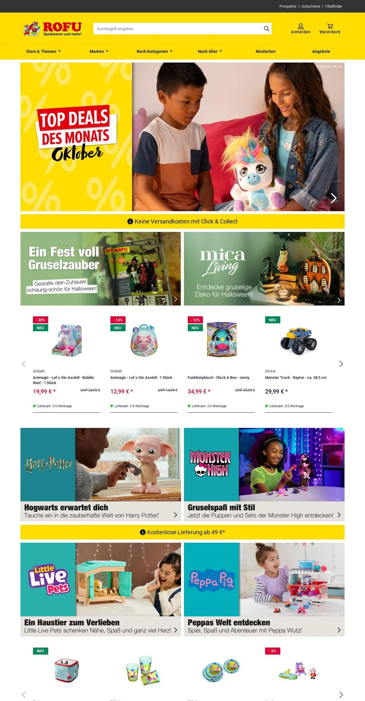 ROFU Kinderland Aktueller Prospekt von 6. Oktober bis 15. Oktober 2025 - Prospekt seite 1