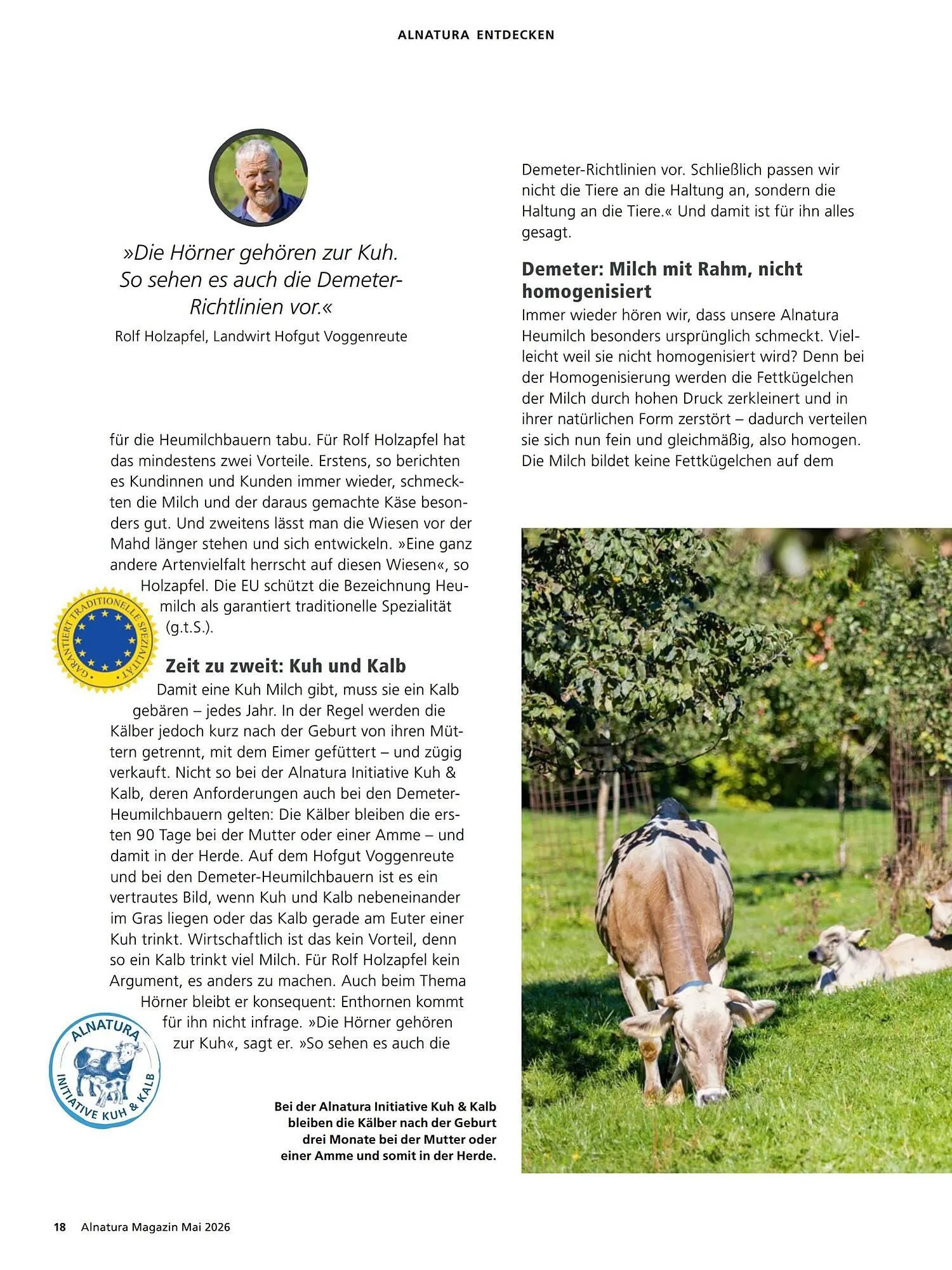 Alnatura Magazin von 1. Mai bis 1. Juni 2026 - Prospekt seite 18