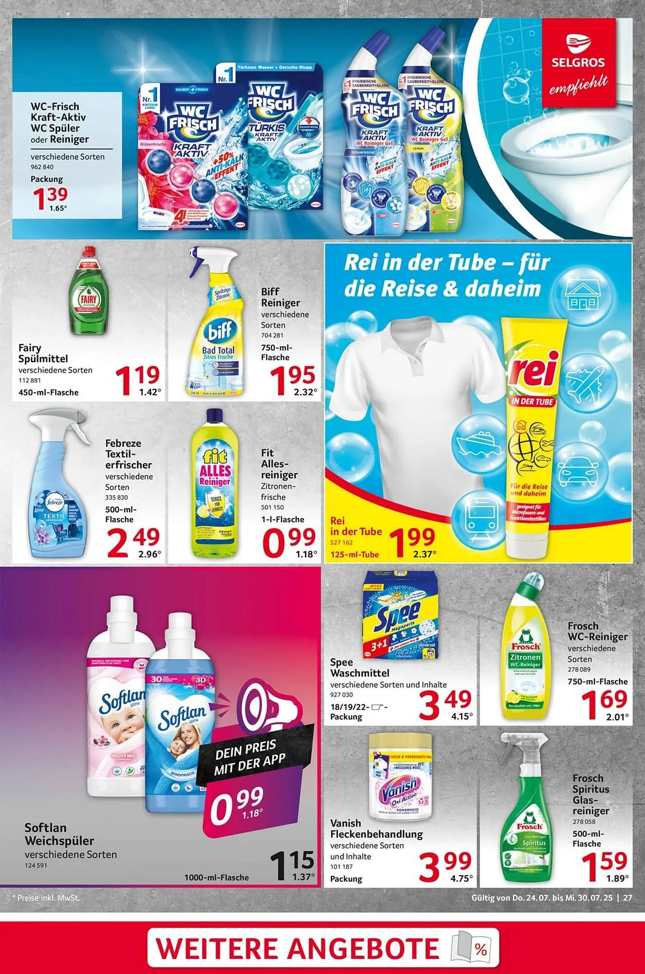 Selgros Prospekt von 24. Juli bis 31. Juli 2025 - Prospekt seite 27