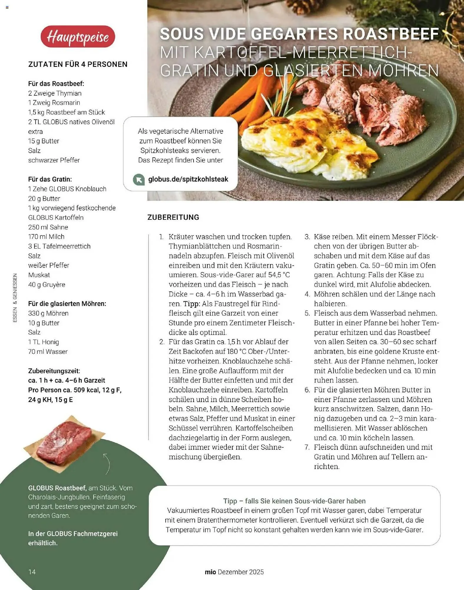 Globus Mio Magazin von 1. Dezember bis 31. Dezember 2025 - Prospekt seite 14